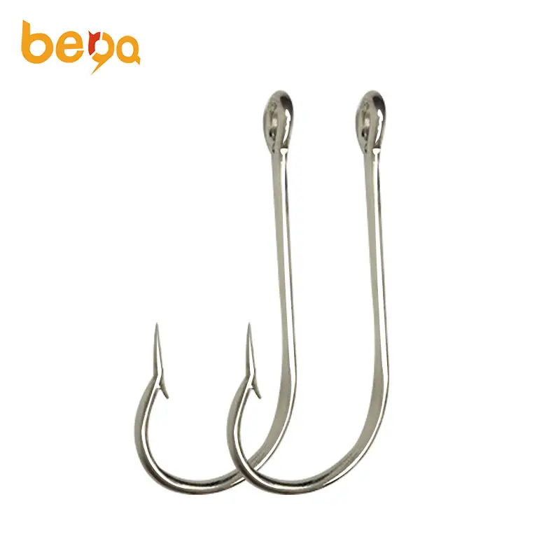 24Pcs High Carbon Steel Fishing Hooks with Plastic Carry Box, Fish Hook for  Freshwater and Seawater, (