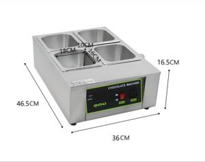 Thương mại <span class=keywords><strong>4</strong></span> nóng chảy chậu điện sô cô la ủ Máy sưởi ấm sô cô la melter sô cô la tan chảy xe tăng - Product Image 5