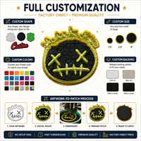 Accesorios de Ropa, Juego de Parches Bordados Navideños, Parche de Monstruo Verde para Coser o Planchar en Ropa, Chaquetas y Bolsos