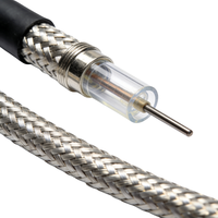 Cable Coaxial RG6 con Alimentación de Shenguan Manufacturer, Cable de Cobre Puro de 75 OHMS para Comunicación, CCTV, Monitoreo de Cámaras, Cable de Video