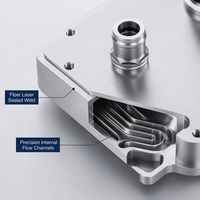 Plaque froide liquide en aluminium AL6061 soudée au laser sur mesure OEM, boîtier scellé par soudure, testée sous pression 1,5 MPa