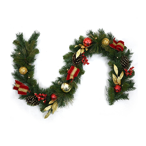 Guirlande de Noël en PVC vert naturel personnalisée de bonne qualité, guirlande de Noël en PVC écologique - Product Image 1