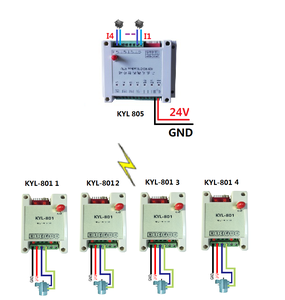 Module de commande sans fil KYL-805 4DI 4DO, télécommande industrielle, émetteur-récepteur KYL-805 4DI 4DO module W485 - Product Image 4