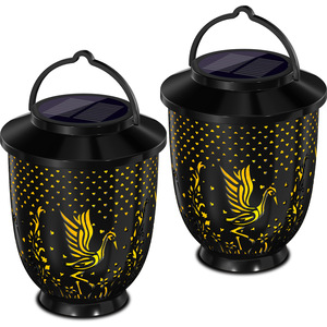Lámpara Solar de Jardín Yu Yiyuan, IP65 Impermeable, Linterna LED con Forma de Grulla, Luz Decorativa para Exteriores y Patios - Product Image 2