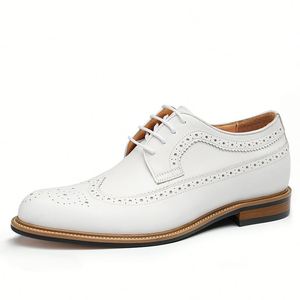 Nuevos Zapatos Formales de Negocios Elegantes y Modernos, Hechos con Cuero Genuino de Primera Calidad del Reino Unido, Diseño en Cuero Vacuno, Tallas Grandes - Product Image 3