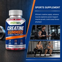 Gummies de créatine et de taurine pour adultes - Énergie, endurance, concentration, récupération, performance - Faible teneur en glucides, naturel, végétalien, sans gluten, sans OGM