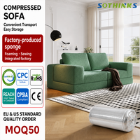 Sofa compressé de style sectionnel de salon de luxe art de soutien du dos multifonctionnel moderne en gros d'usine