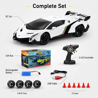 Voiture de course télécommandée électrique rechargeable 1/24 2,4 GHz Mini 4WD RC Drift Car Lamborghini Sport Drift Stunt Racing Cars Vehicle Toys