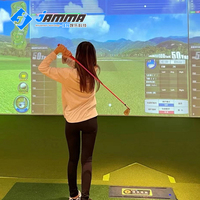 Simulateur de Golf d'intérieur de luxe, projecteur Ar professionnel, écran Hd de golf, simulateur de Golf