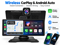 Écran CarPlay portable 10,26 pouces, CarPlay sans fil, Android Auto, affichage DVR avec caméra avant et arrière en option
