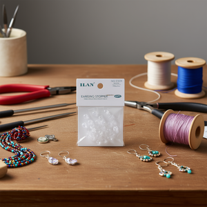 Fermaglio per orecchini ILAN da 6 mm, 80 pezzi, per la creazione di gioielli - Product Image 2