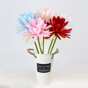 Bouquet d'épiphyllum artificiel 30cm-100cm, fleurs en soie, accessoires de mariage en extérieur, décoration intérieure, blanc crème, rose, bleu, rouge, orange - Product Image 1