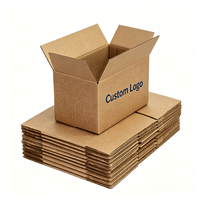Kostenlose Designmuster Maßgefertigte Kleine Wellpappe-Box mit Offener Oberseite Individuell Bedrucktes Wachsbeschichtetes Kühlketten-Versandkarton