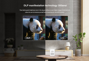 Лидер продаж, портативный Перезаряжаемый проектор DLP, встроенный мини-карманный ЖК-проектор 10000 мАч для смартфона, 1080P, 4K кинотеатр - Product Image 5