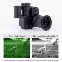 LUXUN NVG10 Teleskop Monokuler Penglihatan Malam dengan Dudukan Helm, Infrared Digital Scope, Jangkauan Deteksi 300m, Perbesaran 1x untuk