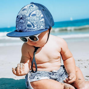 Casquette de <span class=keywords><strong>bain</strong></span> à séchage rapide pour tout-petits FF1362, chapeau de plage pour bébé à 5 panneaux, protection solaire UV, casquette de baseball réglable pour enfants - Product Image 4
