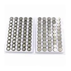 YC Silberoxid AG13 LR44 SR44 <span class=keywords><strong>SR44W</strong></span> 157 357 Knopfzellen-Uhrenbatterien 50er-Pack - Product Image 6