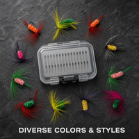 Lot de 12 leurres à mouche, leurre imitation papillon, appât pour poisson, appât pour insectes, leurre à mouche pour pêche en surface, équipement de pêche