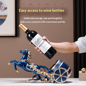 Exhibidor de Vino Creativo de Resina, Separador de Ambientes, Artículos de Decoración para el Salón, Adornos Decorativos - Product Image 1