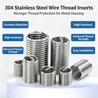 304 Stainless Steel Wire Thread Insert Thread Repair Sleeve Spring-Type Protector GBT 24425.1-2009 Standard 8.8 Strength