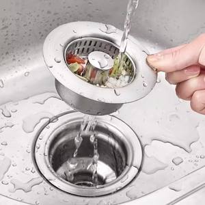 アップグレードされたバウンスコアストレーナー & ストッパーキット3-1/2 'ステンレス鋼キッチンバスルームの詰まり防止シンクプラグバスケット排水 - Product Image 6