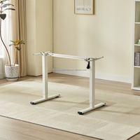 Bureau de travail moderne pour ordinateur, ergonomique, électrique, blanc, double moteur, réglable en hauteur, assis-debout, facile à assembler