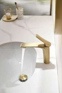 Mitigeur moderne H59 en laiton à poignée unique, à poser sur le plan, anti-éclaboussures, eau chaude et froide, pour salle de bain, lavabo, toilettes 0502 / 0 - Product Image 3