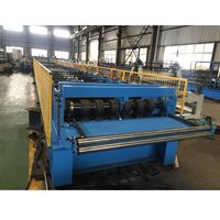 Petit pain de plancher de pont en métal en acier galvanisé à grande vitesse de 0.8mm-1.5mm d'épaisseur formant la machine avec des nervures de gaufrage