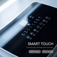 Climatiseur électrique portable JF-107 avec déshumidification, purification, télécommande, écran tactile, 3000 BTU pour l'exportation