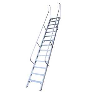 Scala a Pioli Industriale a Doppia Colonna, Scala Esterna Sospesa, Scala Pieghevole in Alluminio 3M - Product Image 5