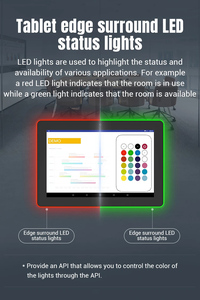 แท็บเล็ตพีซีระบบสัมผัสขนาด 10.1 นิ้ว ติดผนัง ระบบแอนดรอยด์ พร้อม PoE NFC 4G LTE LED สำหรับห้องประชุมและโรงแรม ระบบจองห้องแบบติดผนัง - Product Image 5