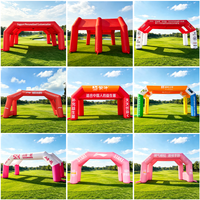 Tente gonflable personnalisée en tissu Oxford pour la publicité en plein air, événementiel, commercial, stand d'exposition portable
