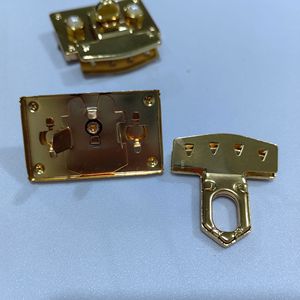 Metal Clasp Buckle Square <b>Latch</b> <b>Lock</b> For Bags Durable Decorative Switch Mechanism Asaki Specification - Product Image 4