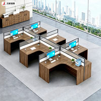 JIUSHUN Mobilier de bureau modulaire moderne et personnalisé, postes de travail minimalistes pour 2, 4, 6 ou 8 personnes