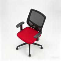 Chaise de bureau économique et commerciale personnalisée avec accoudoirs de remplacement, chaises de réunion d'entreprise avec base pivotante