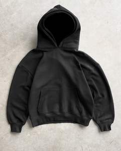 Yingling 500g cotone in bianco doppio cappuccio con cappuccio pesante oversize felpa oversize Cropped Streetwear felpe in pile da uomo - Product Image 6