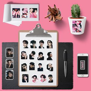 Adesivi Decorativi Autoadesivi dell'Album DO <span class=keywords><strong>IT</strong></span> dei Stray Kids, Adesivi in Carta per Bagagli, Decorazione Casa, Set UV, per Fan di Hyunjin e Felix - Product Image 5