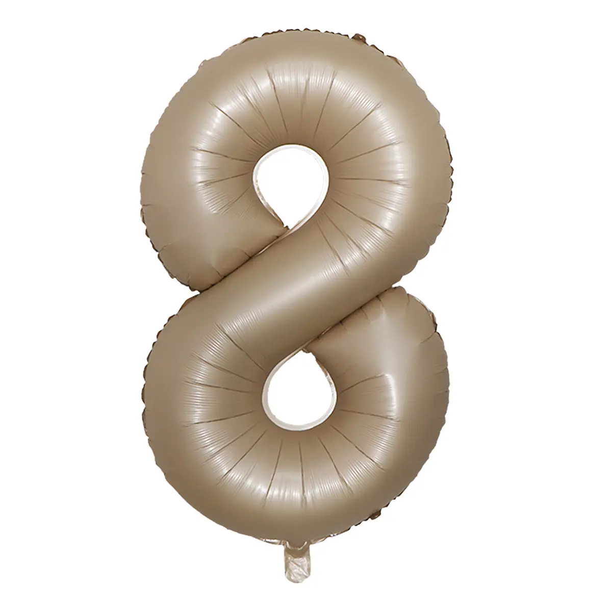 Groothandel Caramel Cijfer 0-9 Nummer Ballon Kroon Verjaardagsfeest Ballon 40 Inch Digitale Aluminium Film Ballonset