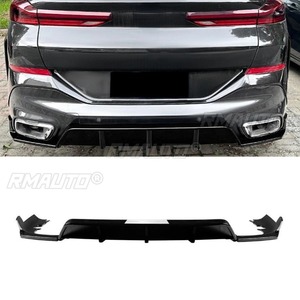 For BMW X6 G06 2019+MP Style Car Rear Bumper Lip Splitter Diffuser Body Kit Bumper Guard <b>Protector</b> <b>Cover</b> Car Accessories - Product Image 3