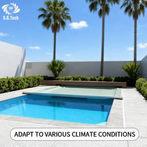 Cubierta de <span class=keywords><strong>Piscina</strong></span> de PVC Transpirable de Alta Calidad Water Crown para Mayor Seguridad y Durabilidad - Product Image 1