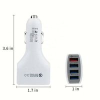 4-Port 2-Port USB QC 3.0 Schnelles Autoladegerät für iPhone Handy Samsung Android