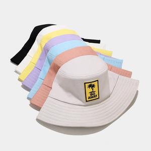 Unisex Twill Bông Đen Trắng Mặt Trời Bãi Biển Logo Hat Bob Xô Phong Cách Với Mô Hình In Cho Câu Cá Du Lịch Làm Lụa Vải - Product Image 3