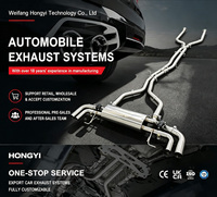 Für G12 750i 4.4T OEM-Level Universelles Auspuffsystem Spiegelpolierter Edelstahl Ferngesteuertes Ventil Unterstützt Individuelles Logo-Markieren