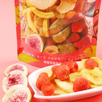 Haccp-Gecertificeerde Mixed Gedroogd Fruit Snackchips Gevriesdroogd Fruit Chips Vacuüm Gebakken Gemengd Fruit Chips 108G Zak