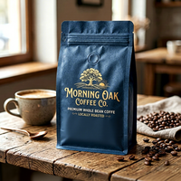 Prix usine – Sachet d'emballage vide de 12 oz (1 lb) pour café et aliments pour animaux, avec valve aromatique, thermoscellable, impression par gravure pour la vente au détail aux cafés