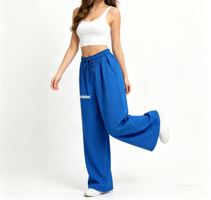 <span class=keywords><strong>Pantaloni</strong></span> Lunghi da <span class=keywords><strong>Donna</strong></span> di Alta Qualità, Personalizzabili, a Gamba Larga, <span class=keywords><strong>Vita</strong></span> Alta, Traspiranti, Casual, per Jogging - Product Image 3