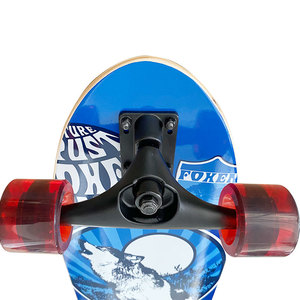 Planche à roulettes complète Foxen Custom 7 plis en érable canadien et bambou, haute vitesse, <span class=keywords><strong>surfskate</strong></span> 32x10 pouces, pour l'extérieur - Product Image 4