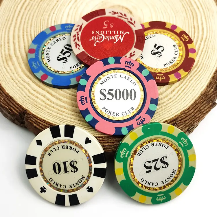 Profession elle Casino Custom Clay Poker Chips Set Druck Aufkleber Logo