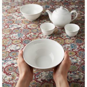 Bol en céramique blanche 10-21,9 cm, couleur unie, passe au lave-vaisselle et au micro-ondes, pour usage domestique - Product Image 4