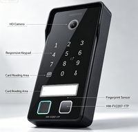 Système de sonnette vidéo intelligente Hiwink 2K avec résolution 2 fils, écran 7 pouces, Wi-Fi 5G, compatible Alexa et Google Home, pour plusieurs appartements